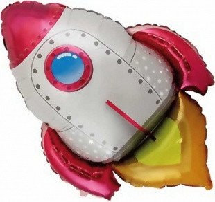 Шар Фигура, Ракета, Красный (30''/76 см)