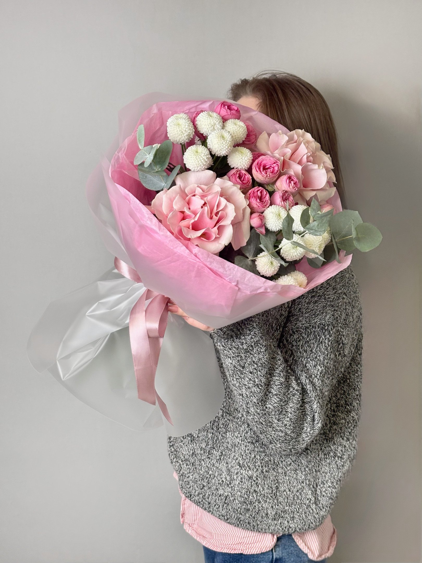 Сборный букет «Pink blossom»