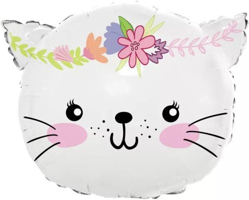 Шар Фигура, Котенок в цветах (23''/58 см)