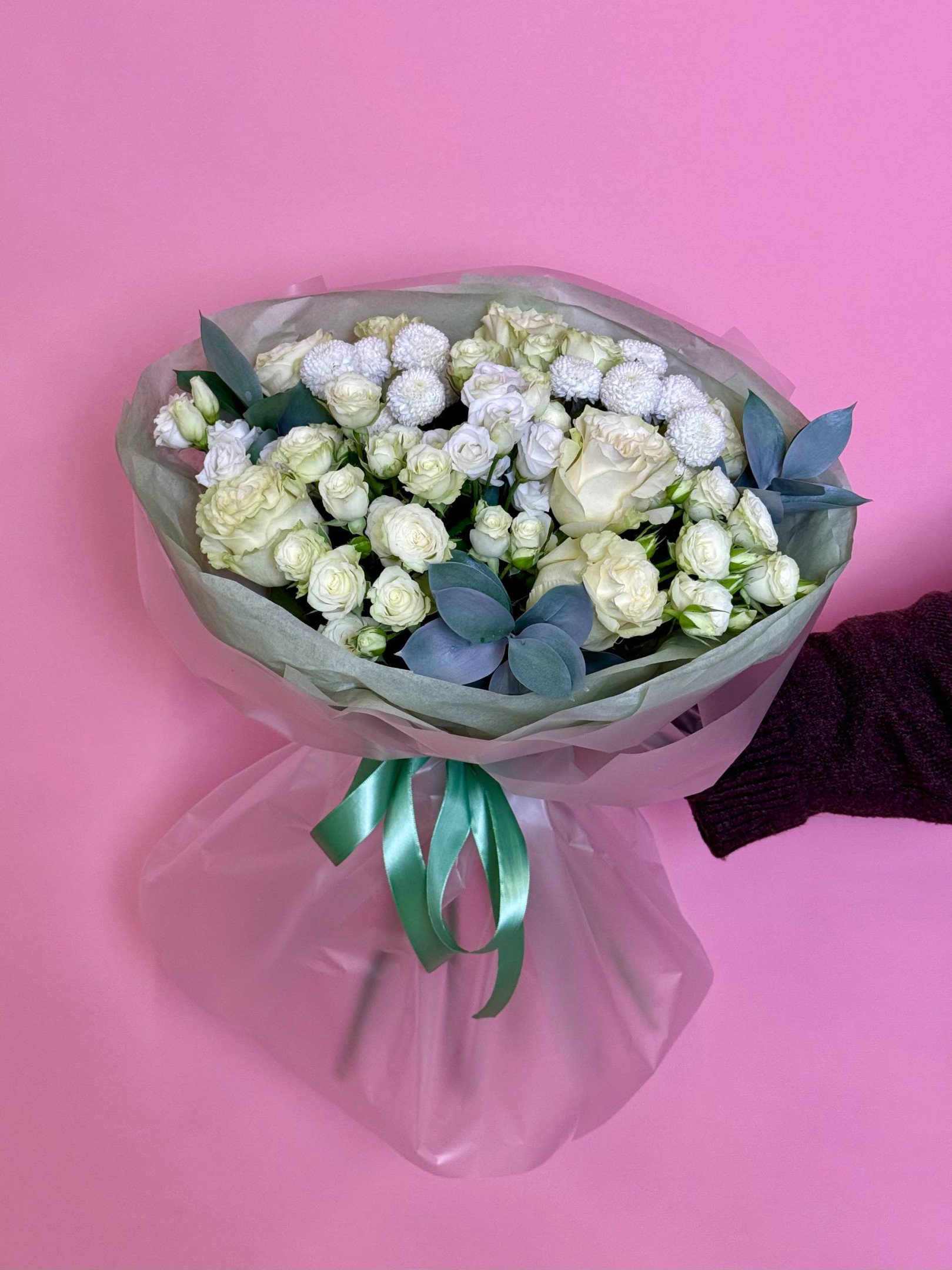 Сборный букет «Матча латте»